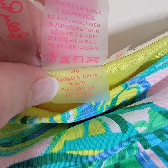 Lilly Pulitzer Purple Mermaid Bikini Swimsuit Bottoms Size 8 - Picture 5 of 7